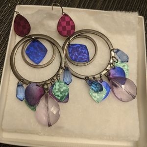 colorful dangle earrings